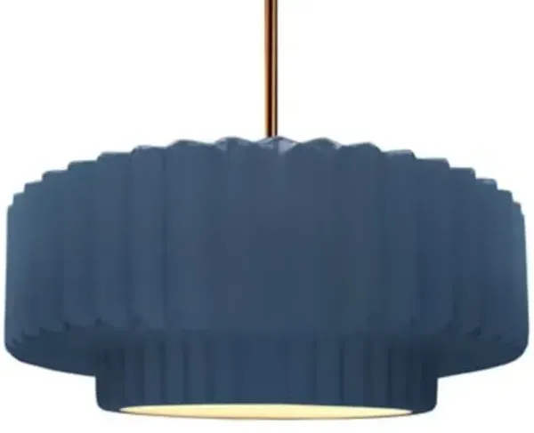 Radiance Tier Pleated Pendant