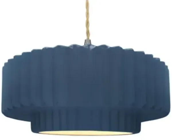 Radiance Tier Pleated Pendant