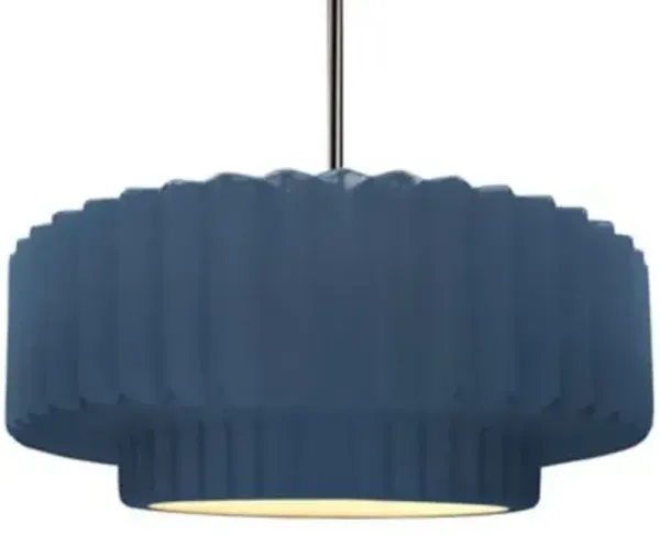 Radiance Tier Pleated Pendant