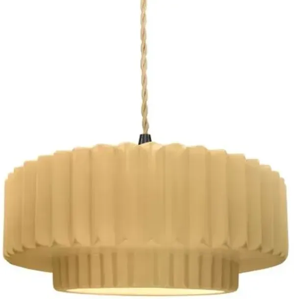 Radiance Tier Pleated Pendant