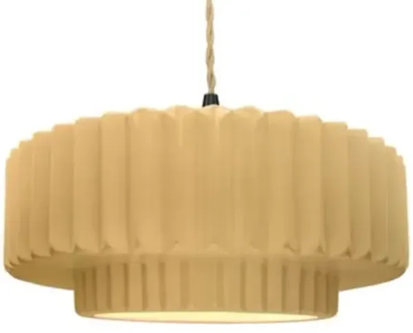 Radiance Tier Pleated Pendant