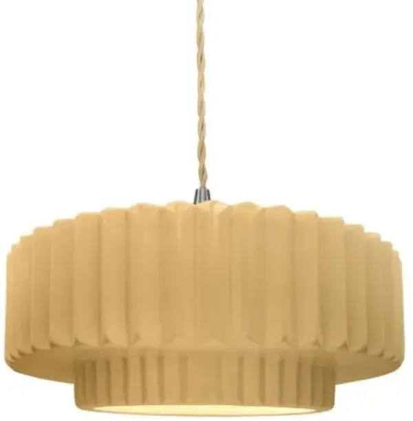 Radiance Tier Pleated Pendant