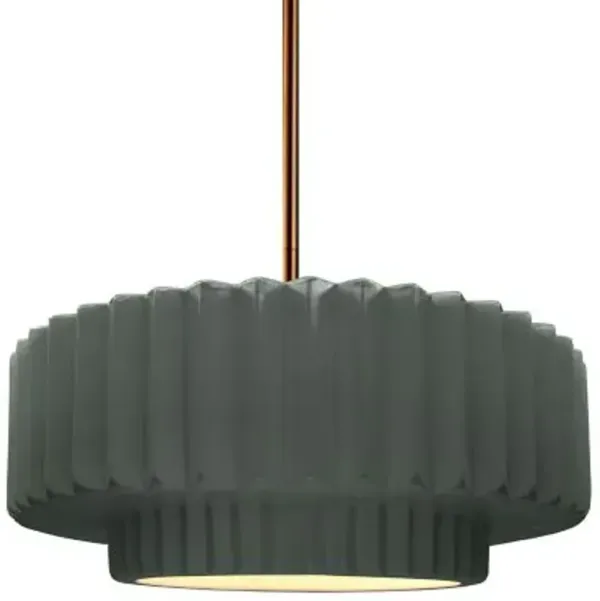 Radiance Tier Pleated Pendant