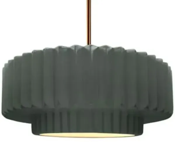 Radiance Tier Pleated Pendant