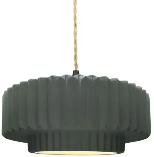 Radiance Tier Pleated Pendant