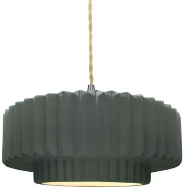 Radiance Tier Pleated Pendant