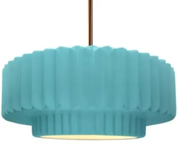 Radiance Tier Pleated Pendant