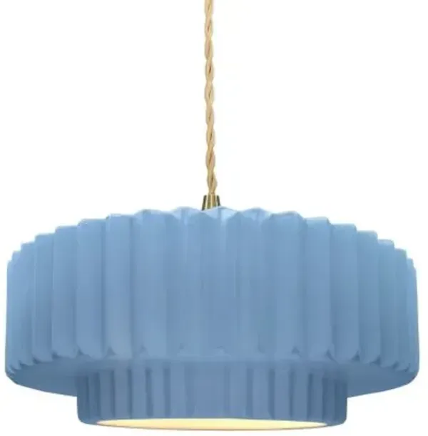 Radiance Tier Pleated Pendant