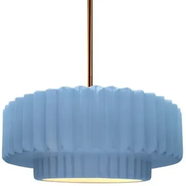 Radiance Tier Pleated Pendant