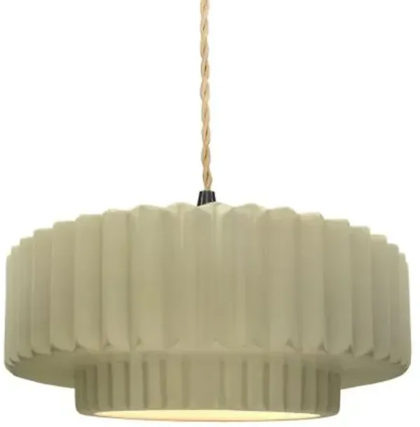 Radiance Tier Pleated Pendant