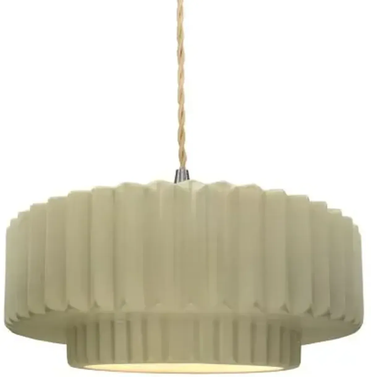 Radiance Tier Pleated Pendant