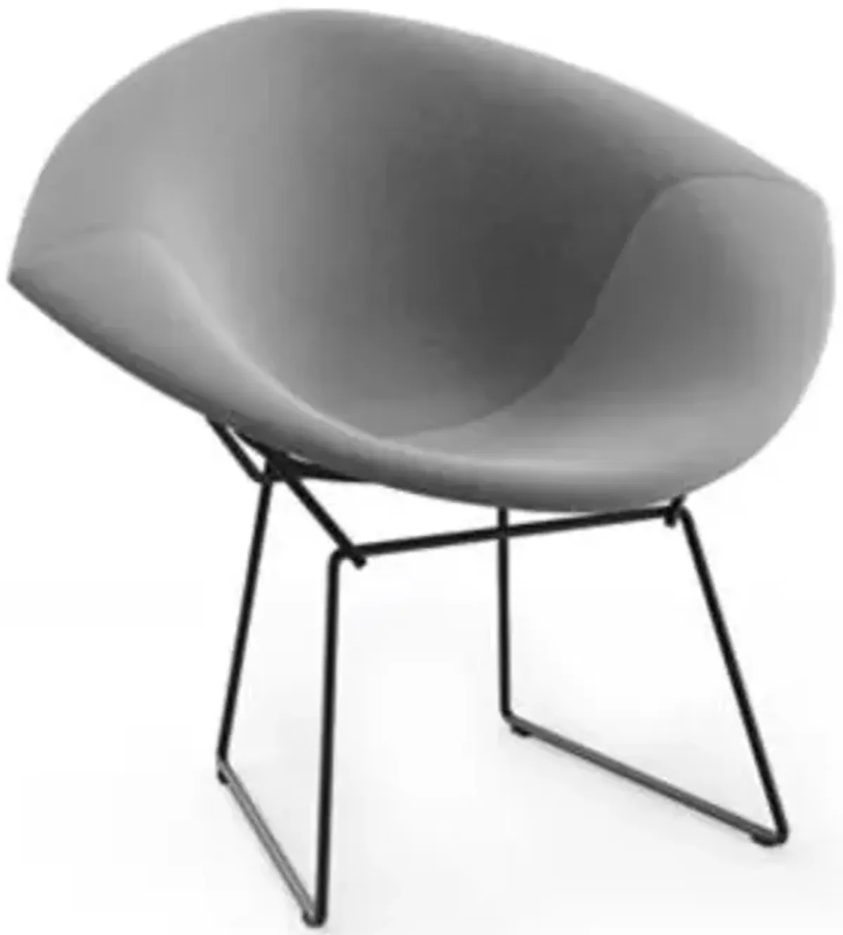 Bertoia Two-Tone Diamond Chair, Fully Upholstered