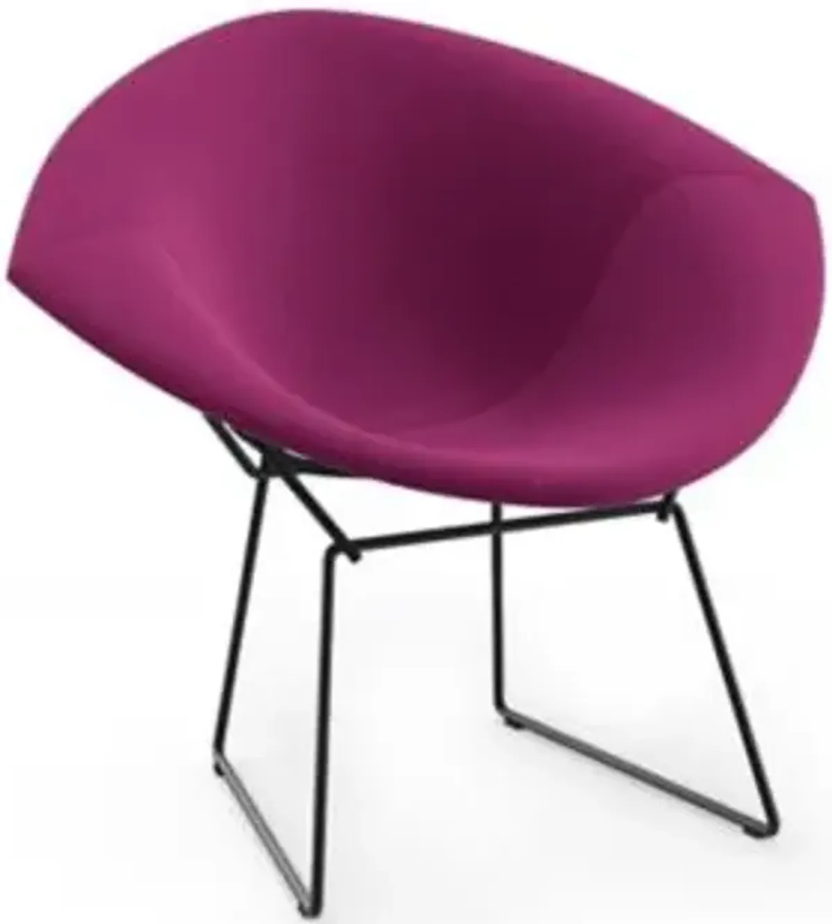 Bertoia Two-Tone Diamond Chair, Fully Upholstered