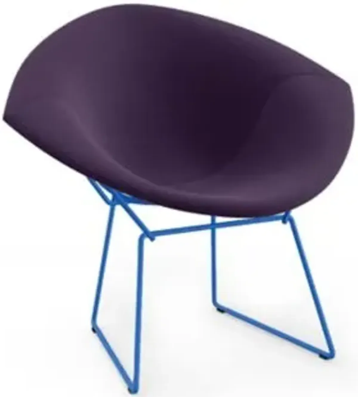 Bertoia Two-Tone Diamond Chair, Fully Upholstered