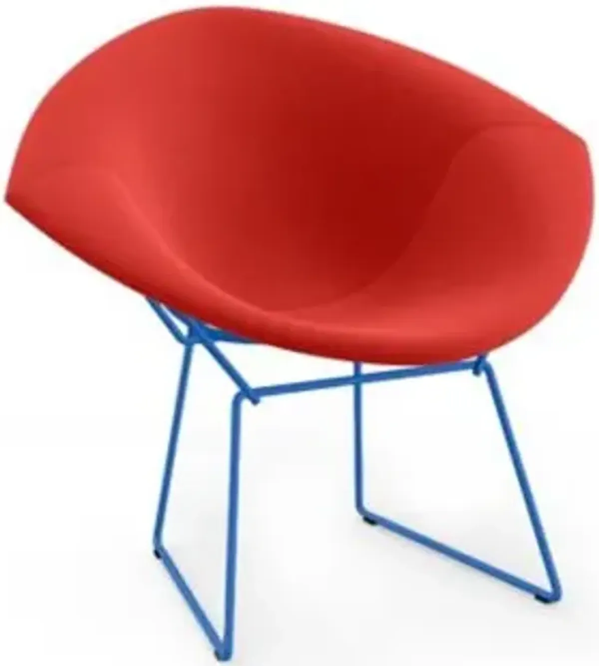 Bertoia Two-Tone Diamond Chair, Fully Upholstered