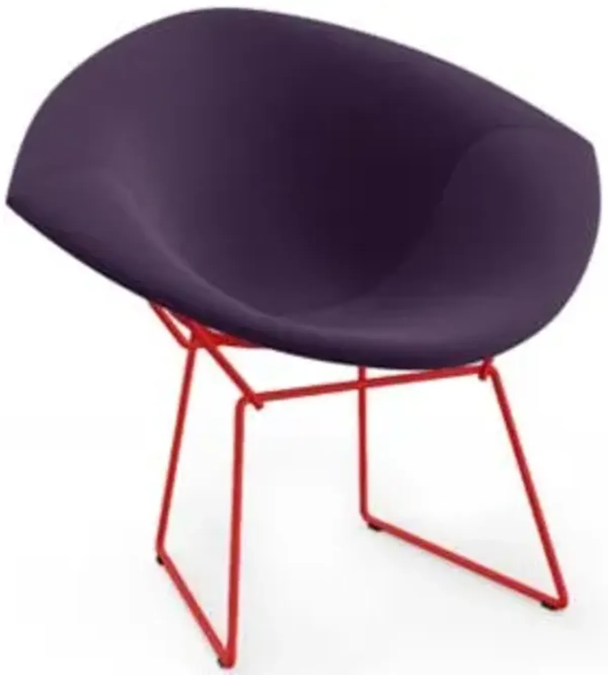 Bertoia Two-Tone Diamond Chair, Fully Upholstered