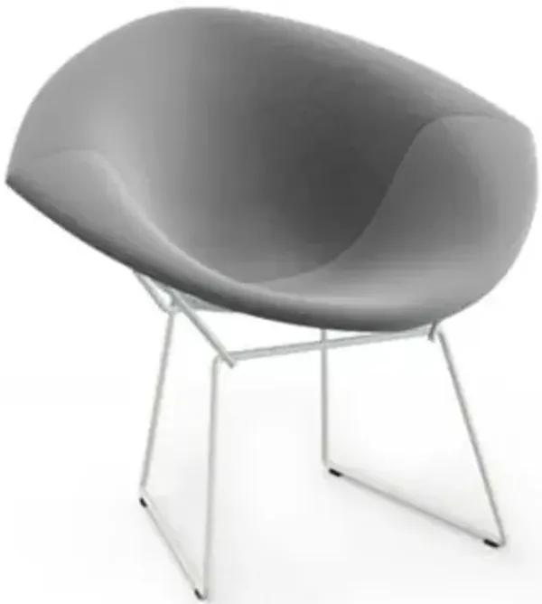 Bertoia Two-Tone Diamond Chair, Fully Upholstered
