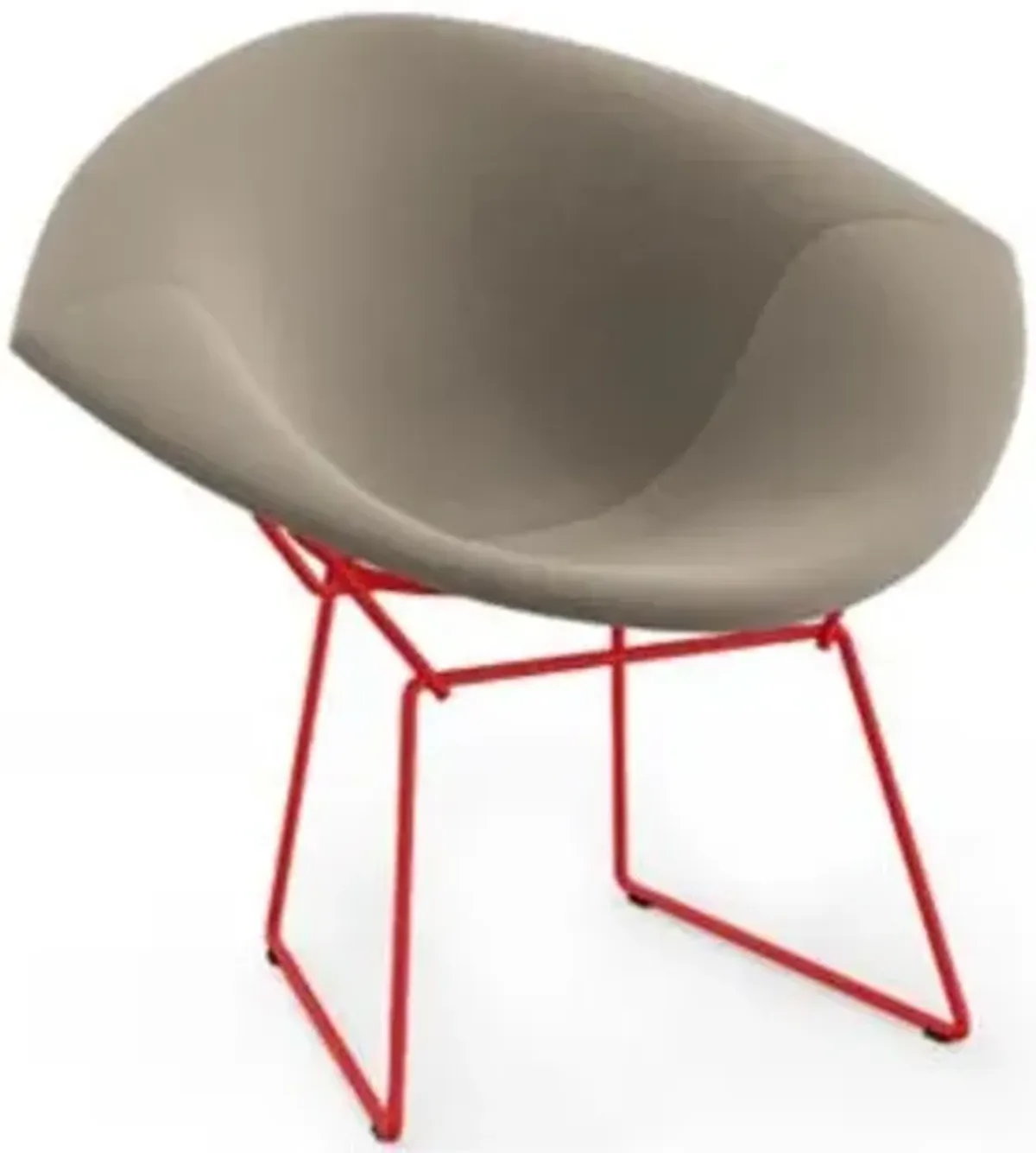 Bertoia Two-Tone Diamond Chair, Fully Upholstered