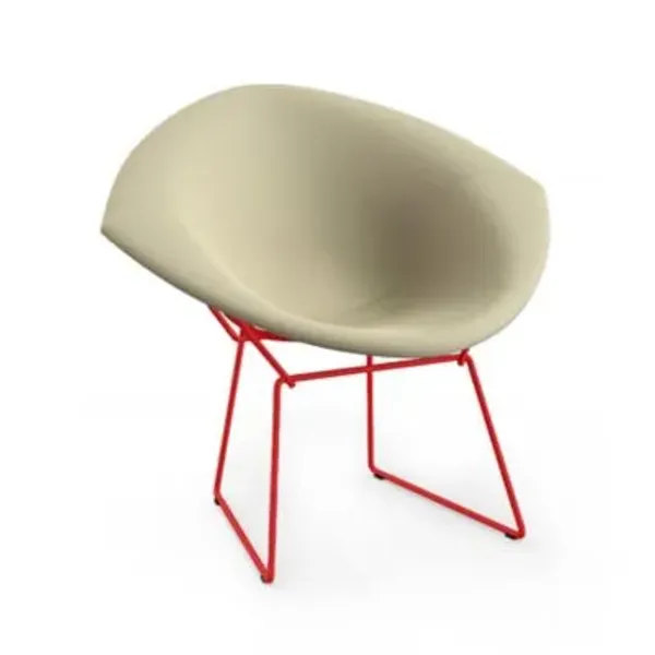 Bertoia Two-Tone Diamond Chair, Fully Upholstered