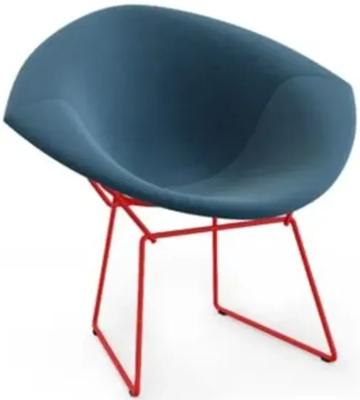 Bertoia Two-Tone Diamond Chair, Fully Upholstered