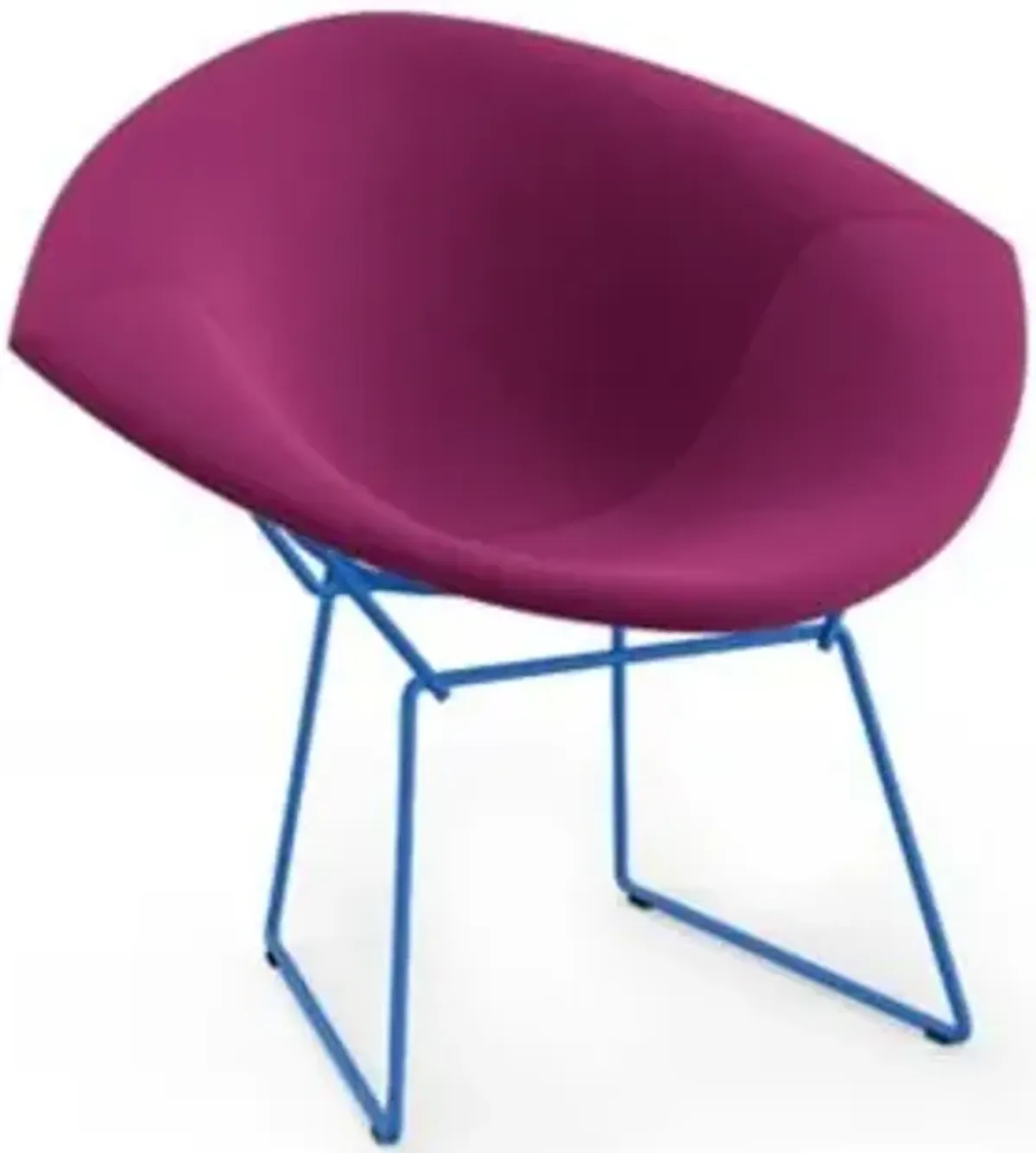 Bertoia Two-Tone Diamond Chair, Fully Upholstered