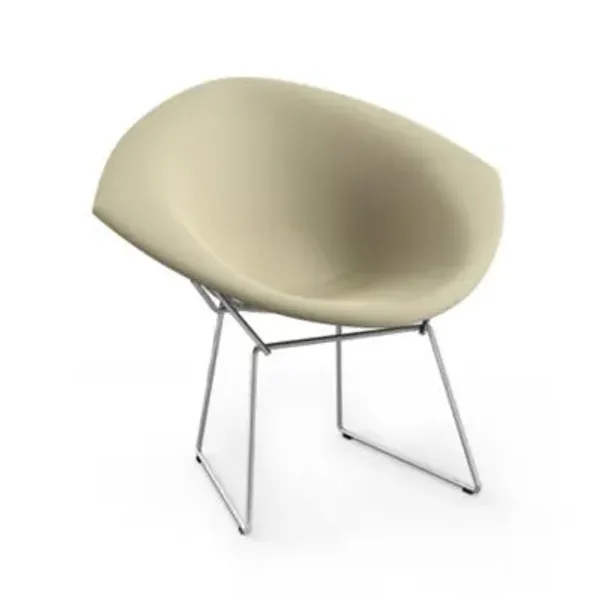 Bertoia Two-Tone Diamond Chair, Fully Upholstered
