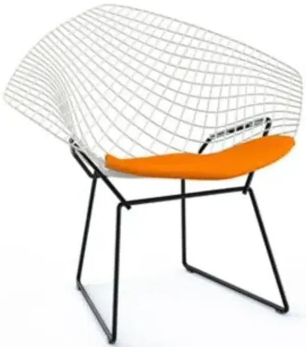 Bertoia Two-Tone Diamond Chair with Seat Cushion