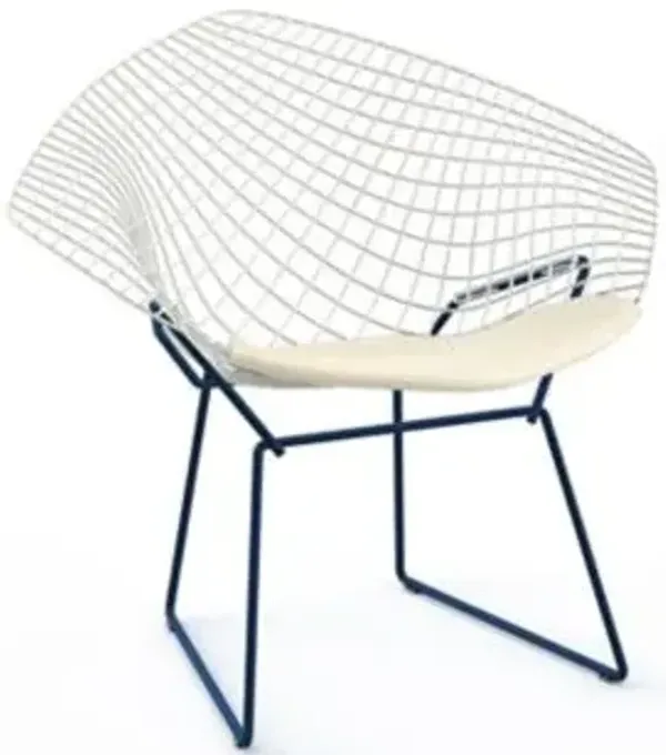 Bertoia Two-Tone Diamond Chair with Seat Cushion