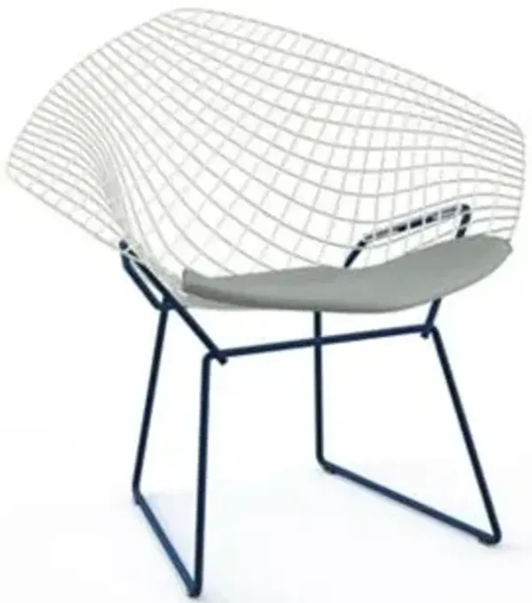 Bertoia Two-Tone Diamond Chair with Seat Cushion