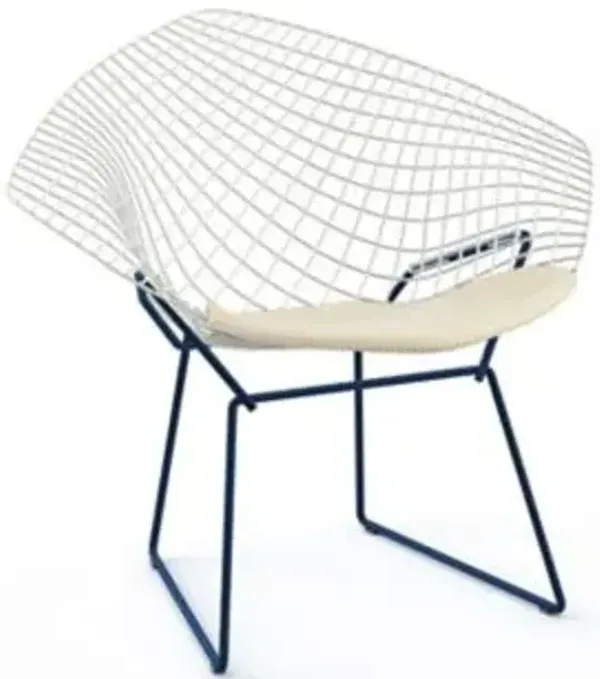 Bertoia Two-Tone Diamond Chair with Seat Cushion