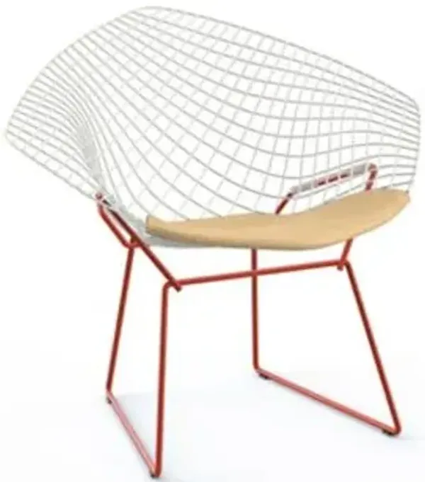 Bertoia Two-Tone Diamond Chair with Seat Cushion