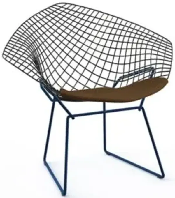 Bertoia Two-Tone Diamond Chair with Seat Cushion