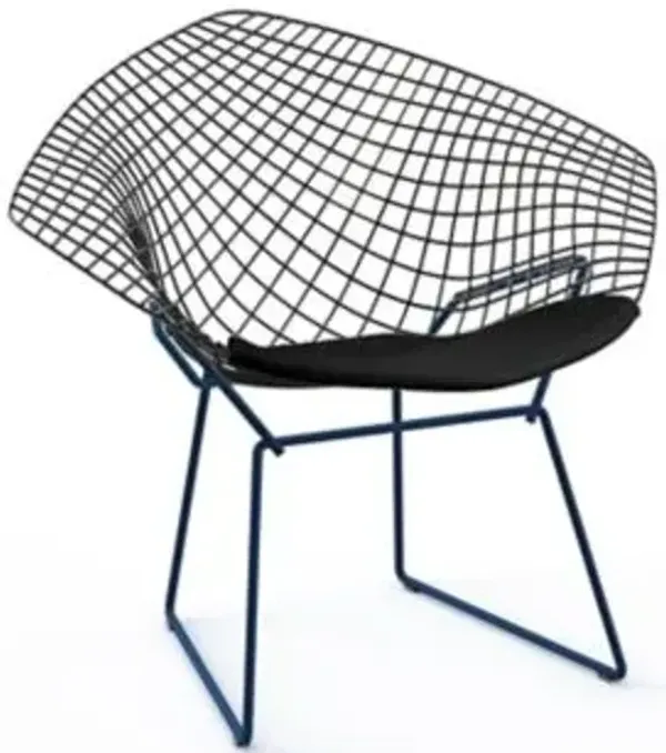 Bertoia Two-Tone Diamond Chair with Seat Cushion