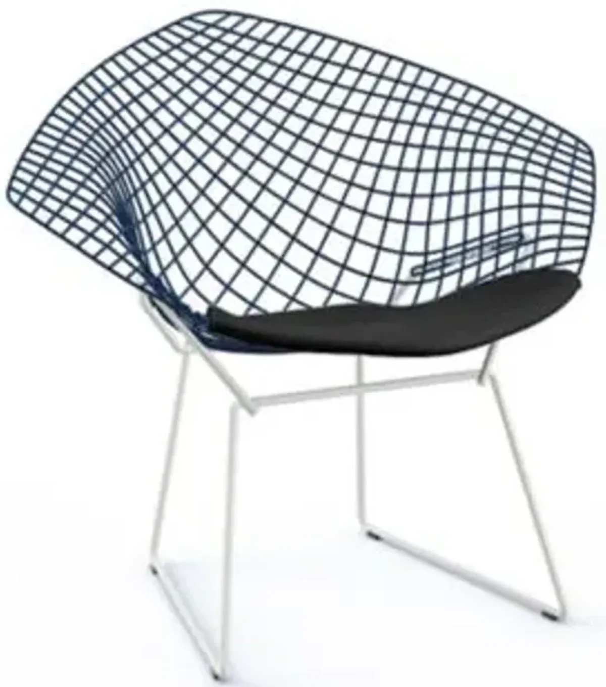 Bertoia Two-Tone Diamond Chair with Seat Cushion