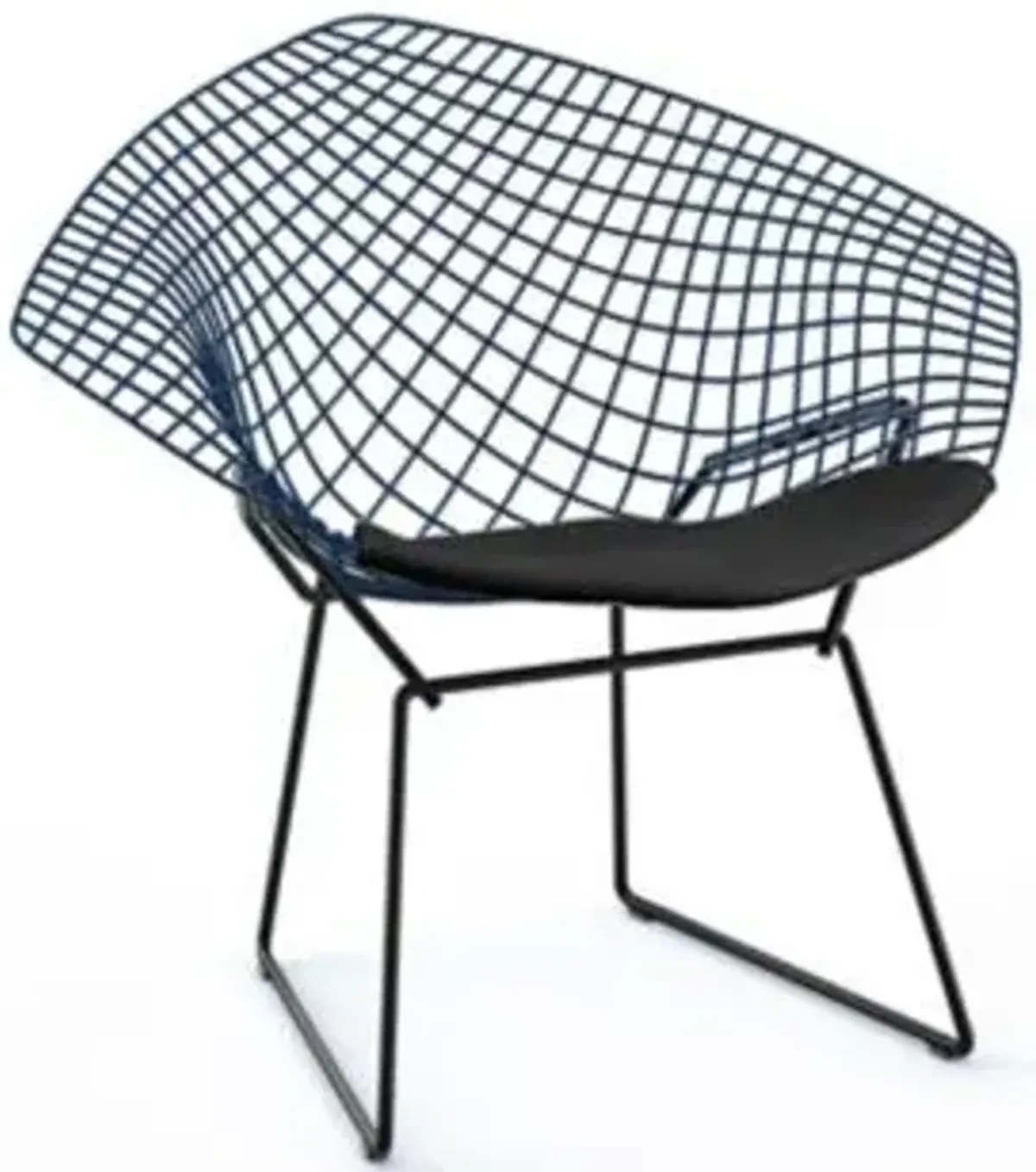 Bertoia Two-Tone Diamond Chair with Seat Cushion