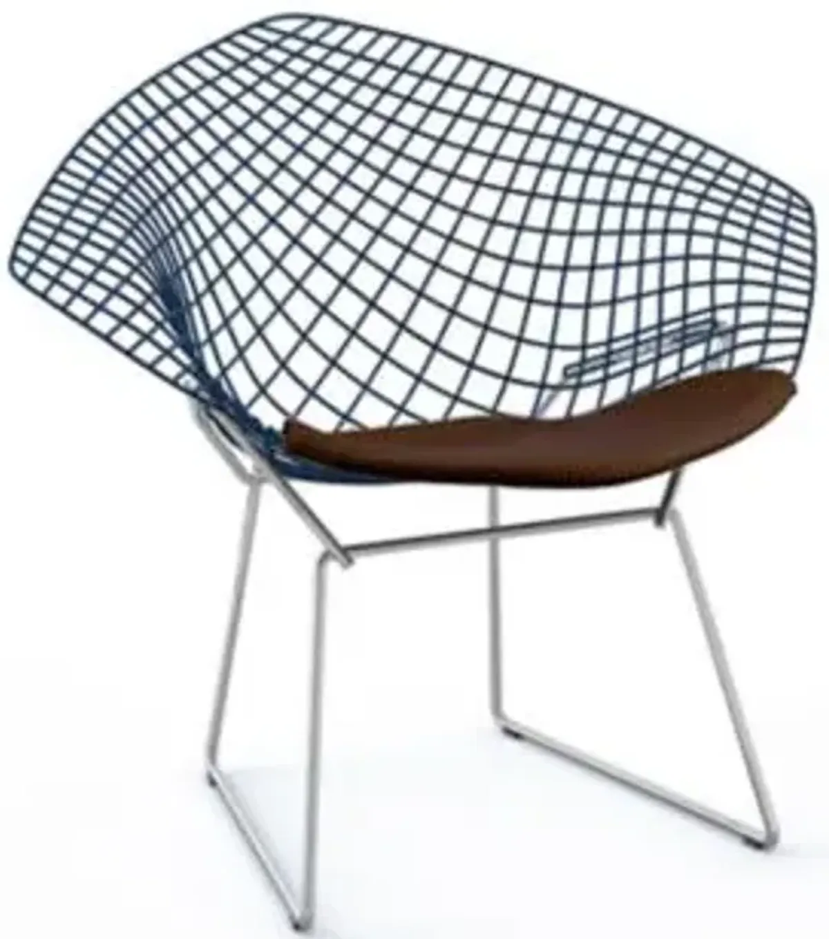 Bertoia Two-Tone Diamond Chair with Seat Cushion