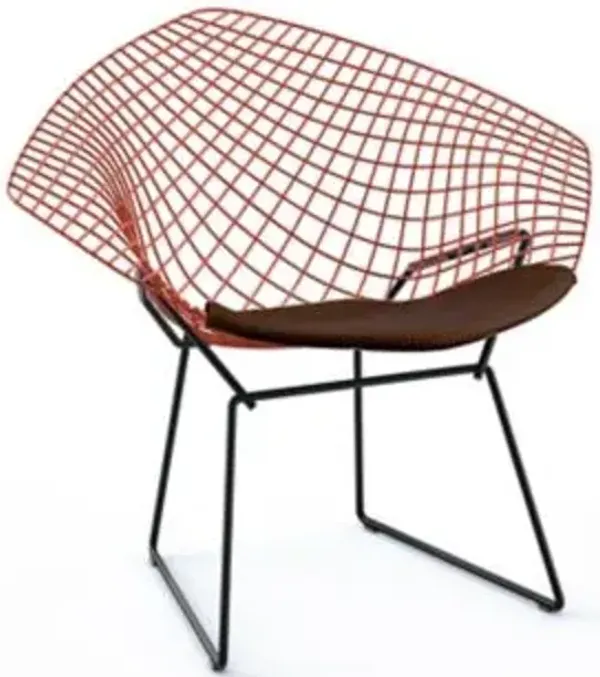 Bertoia Two-Tone Diamond Chair with Seat Cushion