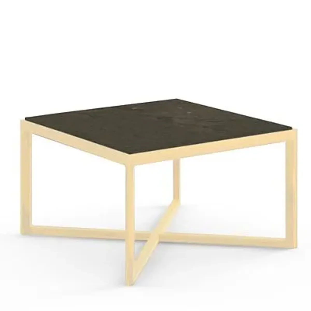 Krusin Square End Table with Marble Table Top