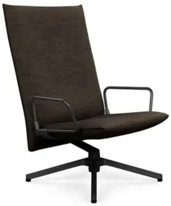 Pilot Swivel High Back Lounge, Loop Arms