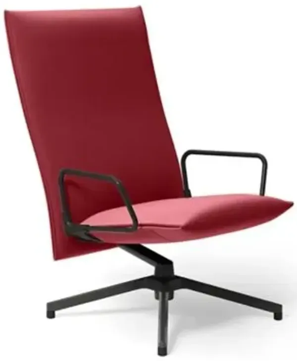 Pilot Swivel High Back Lounge, Loop Arms