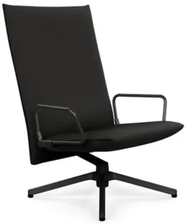 Pilot Swivel High Back Lounge, Loop Arms