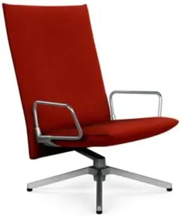 Classic Boucle Cayenne / Chrome Loop Arm With Polished Aluminum Base color