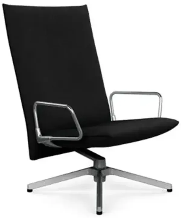 Pilot Swivel High Back Lounge, Loop Arms