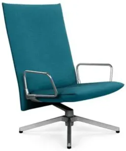 Classic Boucle Aegean / Chrome; Polished Aluminum color