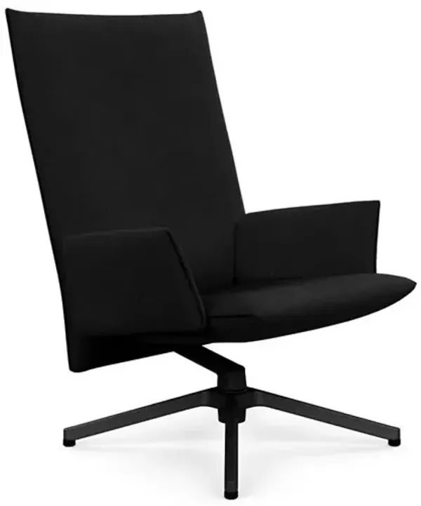 Pilot Swivel High Back Lounge, Upholstered Arms