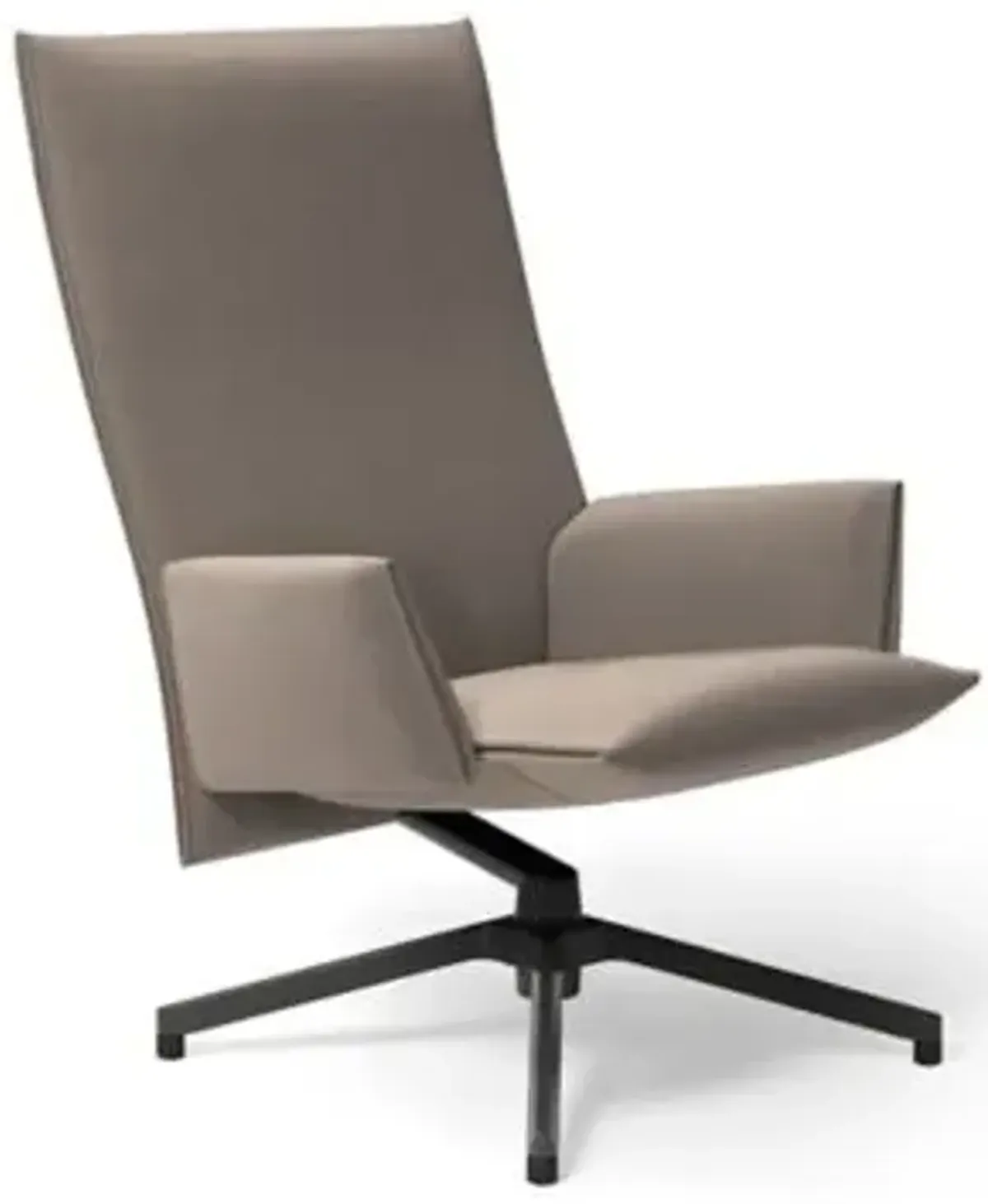 Pilot Swivel High Back Lounge, Upholstered Arms