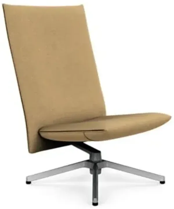 Pilot Swivel High Back Armless Lounge