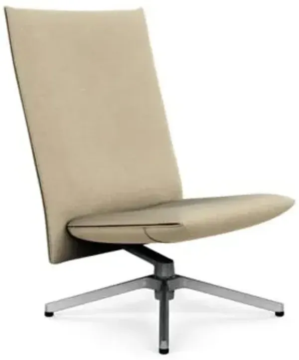 Pilot Swivel High Back Armless Lounge