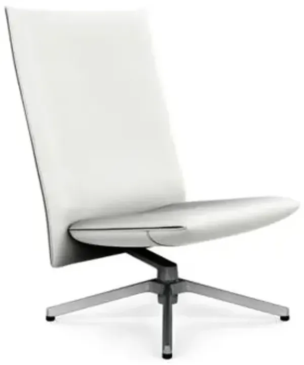 Pilot Swivel High Back Armless Lounge