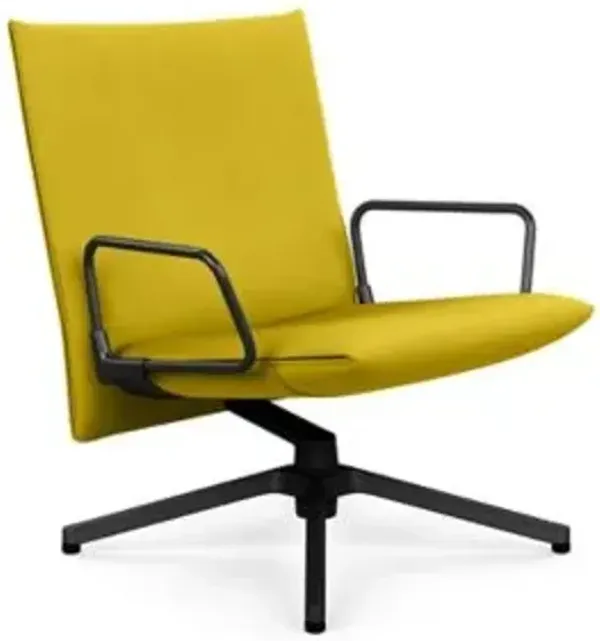 Pilot Swivel Low Back Lounge, Loop Arms